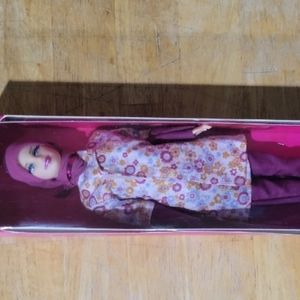 Hijabi Doll W Handmade Clothes,  Muslim Doll, Islamic Doll Fancy Shoes 5 to 9 pc